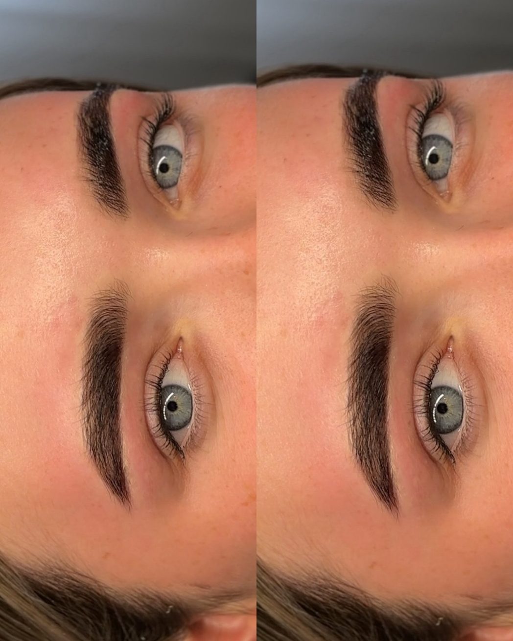 Hybrid brows, before and after