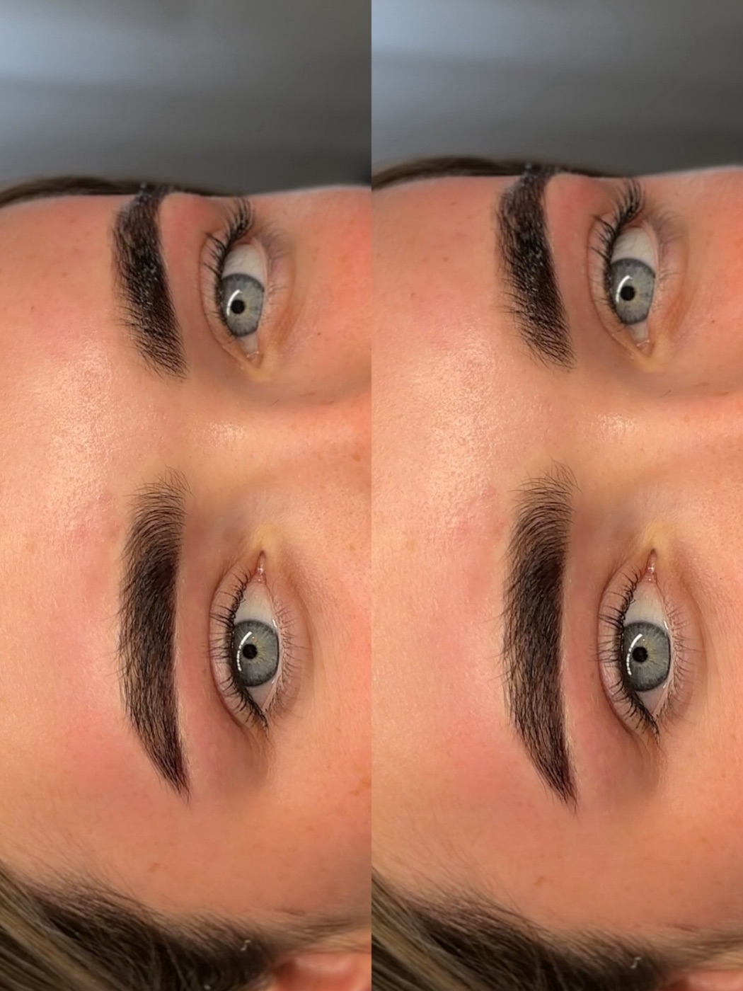 Hybrid brows, before and after